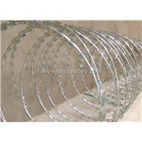 Anping Haotian Razor Barbed Wire / Concertina Wire for safety
