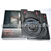 AudioQuest K2 speaker cable Biwire with CF-UST+Silver Y spade connectors 2.5M with original box pair