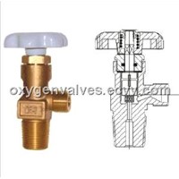 Brass Gas Valve QF-2C for Oxygen Cylinders