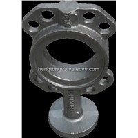 Customized cast iron butterfly valve body
