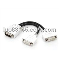 DMS59 Male To 2*DVI Female Y-spliter Cable