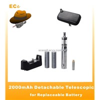 Detachable Telescopic Electronic Cigarette with No Cotton Wick No Hole Atomizer/Replaceable Battery