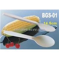 Dispostable corn starch biodegradable eco-friendly cutlery spoon