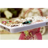 Fashionable Splendid Case for Iphone 5, Swarovski Rhinestones Crystal