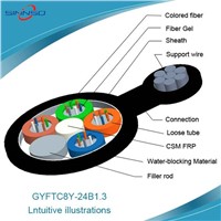 GYFTC8Y-24B1 fiber optical central tube type of outdoor optical fiber cables for telecommunication