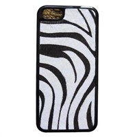 Hairy leather cases for iPhone 5 (Zebra grain leather)