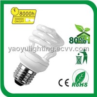 High Quality 7w Half Spiral Energy Saving Lamp YYHSP30