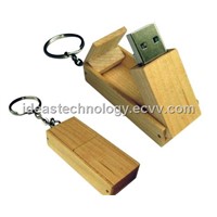 Keychain Wooden USB Flash Drive
