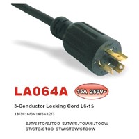 3-Conductor L5-15P/L5-20P/L6-15P/L6-20P/L7-15P Lacking  Power supply cord
