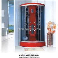 Luxury and Fashioanble Steam Shower Room in Red ABS