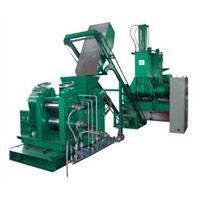 Mixing-extruding-sheeting line