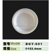 Natural corn starch biodegradable 6 inch plate made form renewabe resources