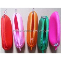 New arrival silicone zipper coin bag