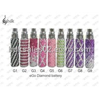 Newest EGO Battery with Diamond Covered for E-Cigarette