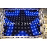 PC Mode RGB 3in1 P9 2M*3M 726 leds LED Video Curtain For DJ Wedding Backdrops,LED Vision Curtain