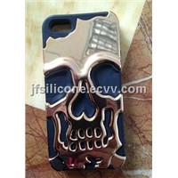 Plated Skull cellphone case for Iphone4, 5, Galaxy S3, S4