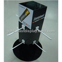 Rotatable black battery retail acrylic display case -AD1101