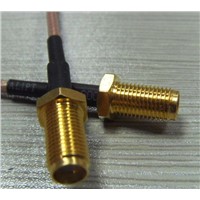 SMA Female Crimp window Connector for RG178 Cable