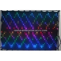 SMD5050 P10 2M*3M 600 leds LED Video Curtain With PC Controller For DJ Wedding Backdrops For Events