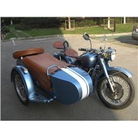 Shinny Blue Motorcycle Sidecar Tricycle