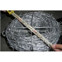 Single Twisted BWG 14 Barbed Wire Tape 5'' Spacing