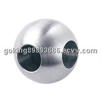 Solid decoration ball with 2 hole 90 degree shifted