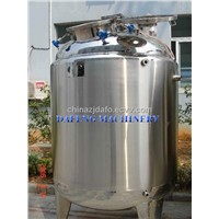 Stainless steel milk storage tank