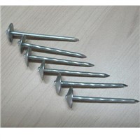 Umbrella head roofing nail, nails with head