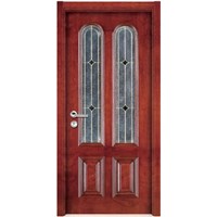 Wooden Entry Door with Glass