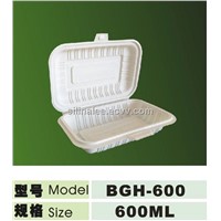 corn starch biodegradable dispostable lunch box 600ml