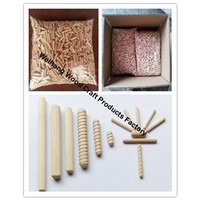 direct supply coarse grooved wooden dowel pin