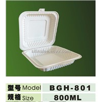 dispostable corn starch 100% biodegradable lunch box 1000ml