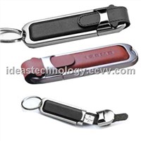Leather USB Flash Drive 2GB for Business Promotional Gift