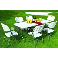 plastic folding table(blow mould, HDPE, outdoor,banquet,camping)
