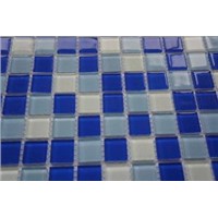 pool tile crystal mosaic blue mixture XM613