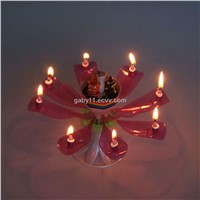 rose flower birthday candle