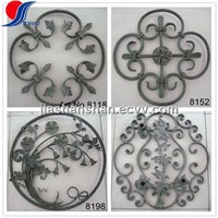 ornamental wrought iron rosettes and panels