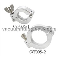 Hinged Clamp for vacuum system and semiconductor equipment