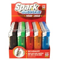 Spark Electronic Lighters- Clear