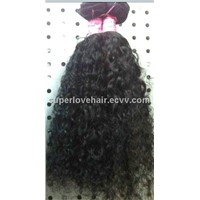 natural Jerry Curl raw brazilian hair extensions bundles