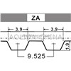 ZA synchronous timing belt auto engine driving belt power transmission belt