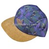 Custom Suede Patch Strap Colorful Fabric Snapback 5 Panel Hat