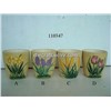 small hand-painted flower pot