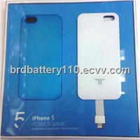 2800mAh new nemagnetic design convenient external battery case for iphone5