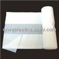 HDPE White C Fold Roll pack Plastic Garbage Bag/Trash bag/Rubbish bag