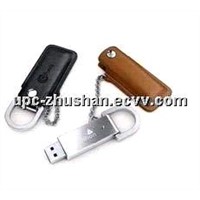 Hot Gifts Keychain Leather 8GB 16GB 32GB USB Mass Storage