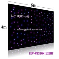 LUV-3LHC rgb fireproof soft backdrops led curtain lights