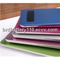 New and Ultra-Thin touch screen 4000mAh Universal Power Bank for Tablet PC and Smart Phones