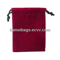 Velvet Gift Pouches with Drawstring (KM-VEB0014), Velour Bag, Promotion Packing Bag