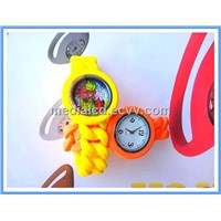 2013 Hot Sale Promotion Item Silicone Braid Twisted Watch